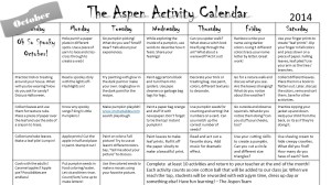 Preview of our October Home Activity Calendar. 